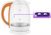 Чайник электрический Kitfort КТ-6140-4 1.7л. 2200Вт белый/оранжевый