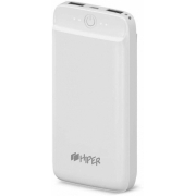 Мобильный аккумулятор Hiper SL20000 Li-Ion 20000mAh 2.1A+1A белый 2xUSB