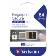Verbatim FINGERPRINT SECURE USB 3.0 With 256-bit AES Hardware Encryption 64Gb