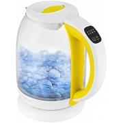 Чайник Kitfort КТ-6140-5, белый/желтый
