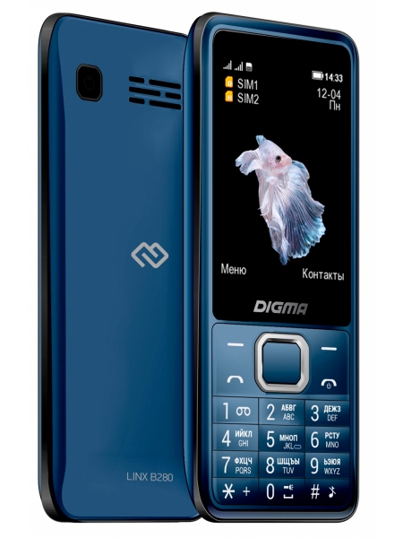 Мобильный телефон Digma LINX B280 32Mb, темно-синий 