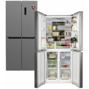 Холодильник Weissgauff WCD 486 NFX серебристый (423 160)
