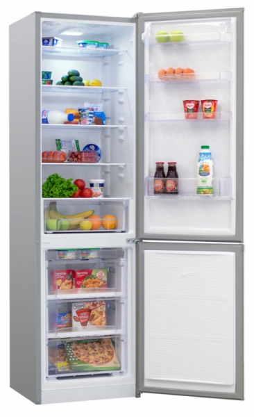 Холодильник с морозильником Nordfrost NRB 164NF 332 серебристый 