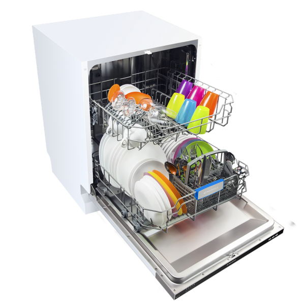 Посудомоечная бытовая машина MAUNFELD MLP-12I/ Полноразмерная,  Встраиваемая ПММ 60см, 12 комплектов, 5 программ, электронное управление с LED индикацией, 
