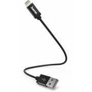 Кабель Hama 00178280 Lightning (m) USB 2.0 (m) 0.2м черный