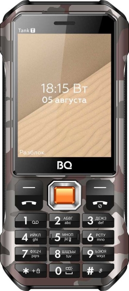 Мобильный телефон BQ 2824 Tank T, серый камуфляж (86187831)