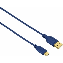 Кабель Hama Flexi-Slim 135785 USB Type-C (m) USB A (m) 0.75м синий