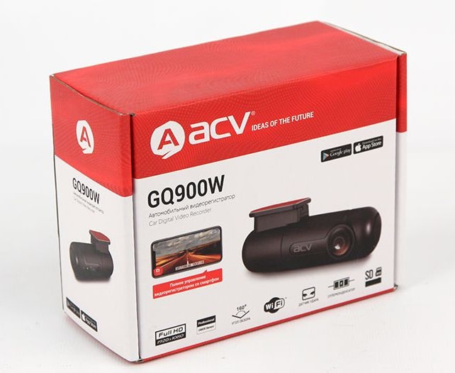 Видеорегистратор ACV GQ900W, черный 