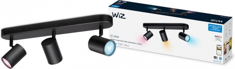 Светильник потолочный WiZ IMAGEO Spots RGB/3/5W/Wi-Fi/черный (929002659201)