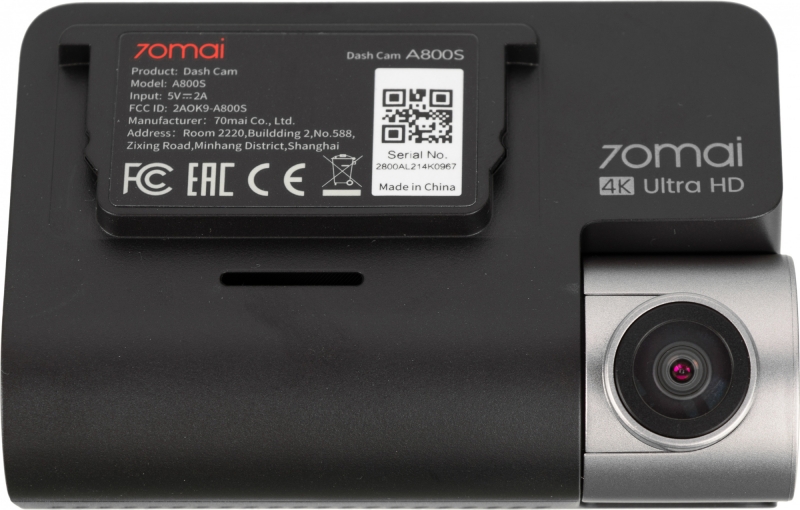 Видеорегистратор 70Mai Dash Cam A800S, черный