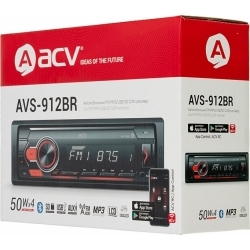 Автомагнитола ACV AVS-912BR 1DIN 4x50Вт, черный