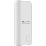 Внешний аккумулятор CANYON PB-103 10000mAh, белый (CNE-CPB010W)