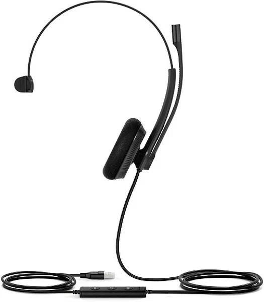 Наушники Yealink Wired Headset черный (UH34 Mono UC)