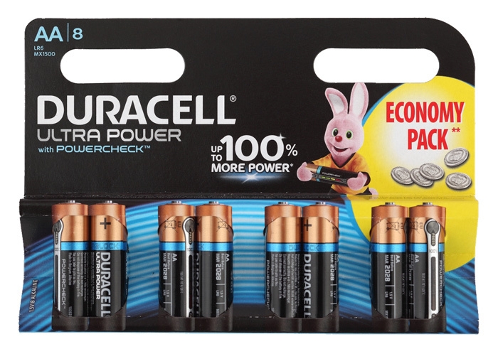 Батарея Duracell Ultra Power LR6-8BL AA (8шт)