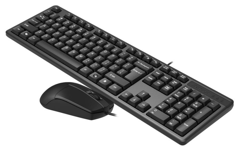Комплект (клавиатура+мышь) A4Tech KK-3330 USB, черный 