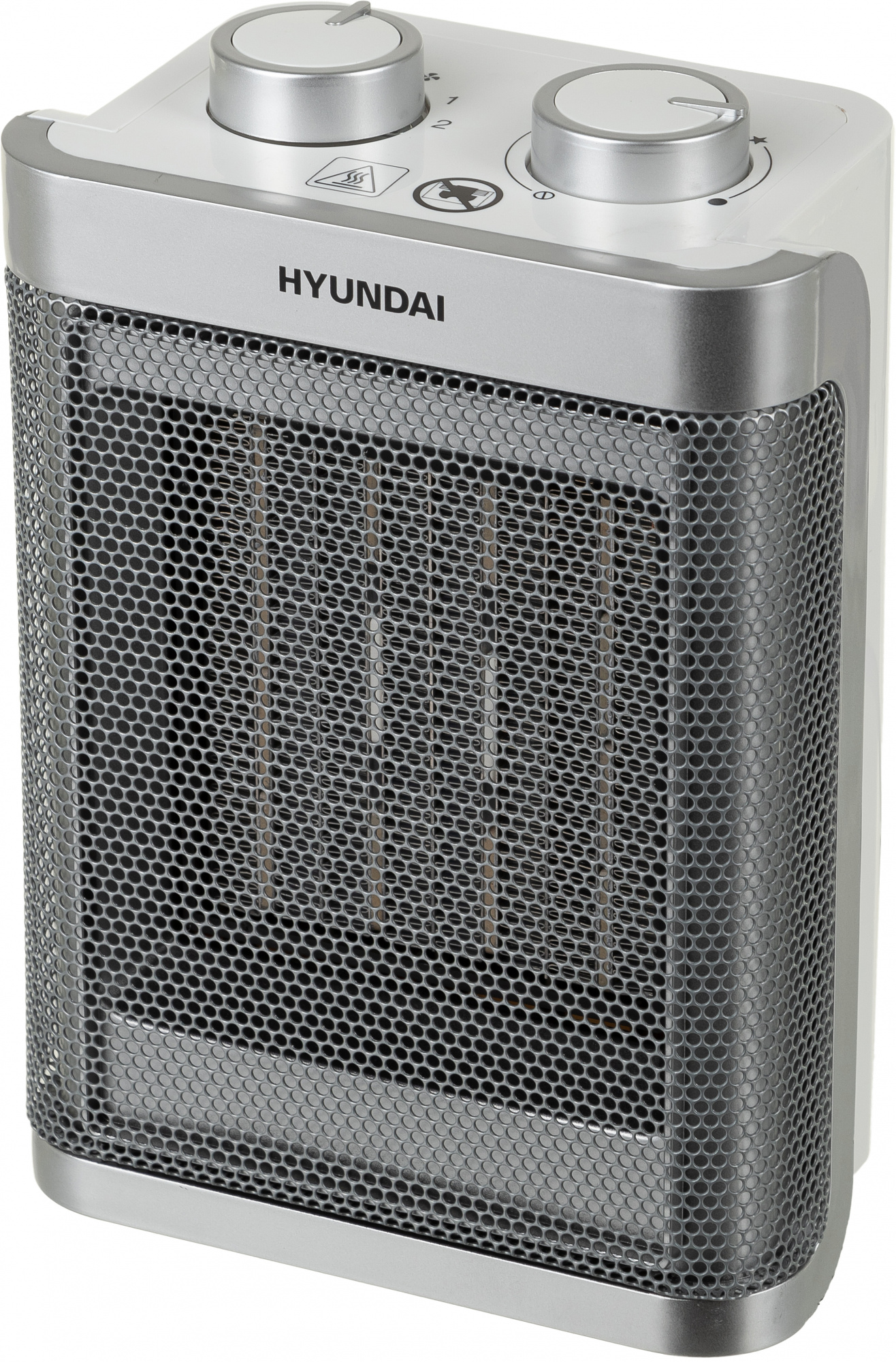 Тепловентилятор Hyundai H-FH1.5-F11MC 1500Вт серебристый