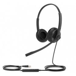 Наушники Yealink Wired Headset черный (UH34 Dual UC)