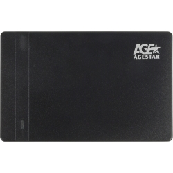Внешний корпус для HDD AgeStar 3UB2P3(BLACK) SATA III пластик черный 2.5