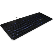 CNS-HKB5RU CANYON клавиатура, цвет - черный, проводная, LED подсветка, soft touch отделка, 104 клавиши, раскладка EN/RU..