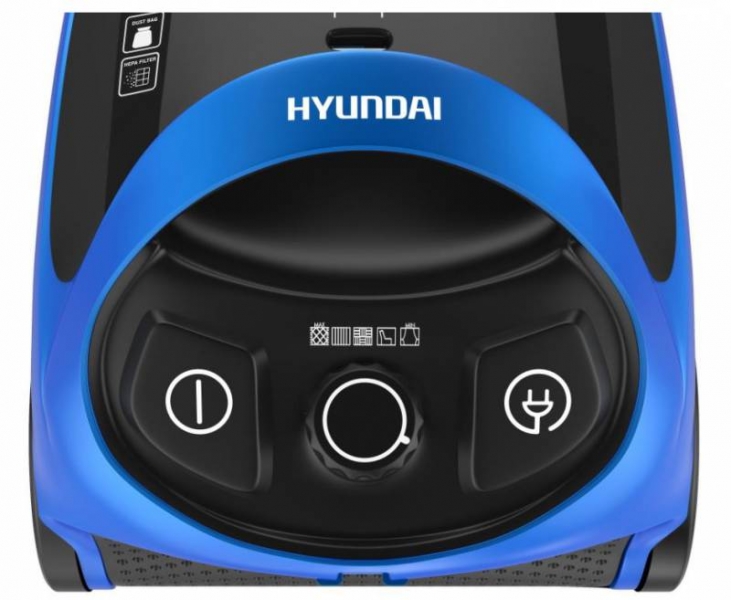 Пылесос Hyundai H-VCB01, черно-синий