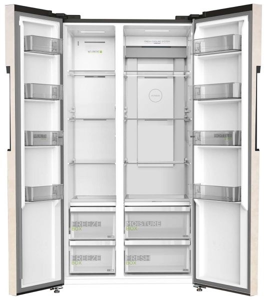 Холодильник Midea MRS518SFNBE2 бежевый 