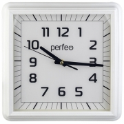 Настенные часы Perfeo PF-WC-011/32*32см/белый (PF_C3764)