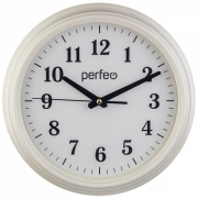 Настенные часы Perfeo PF-WC-007/круглые 32см/белый (PF_C3074)