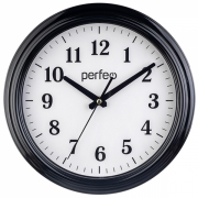 Настенные часы Perfeo PF-WC-007/круглые 32см/черный, белый (PF_C3076)