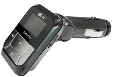 Автомобильный FM-модулятор Ritmix FMT-A710 черный MicroSD USB PDU