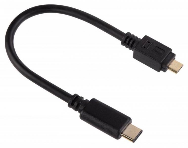 Кабель Hama 00135713 micro USB B (m) USB Type-C (m) 0.75м черный