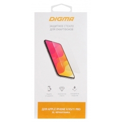 Защитное стекло для экрана Digma для Apple iPhone X/XS/11 Pro 3D 1шт. (DGG3AP11PA)