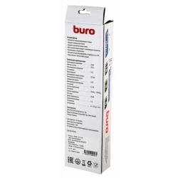 Сетевой фильтр Buro 600SH-16-1.8-W 1.8м (6 розеток), белый