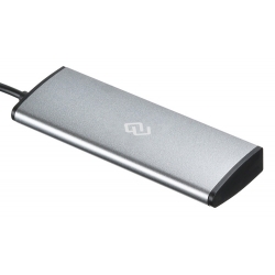 Разветвитель USB-C Digma HUB-4U2.0-UC-DS 4порт, серебристый