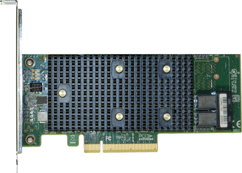 Intel® RAID Adapter RSP3WD080E Tri-mode PCIe/SAS/SATA Entry-Level RAID Adapter, 8 internal ports, SAS3408, RAID 0, 1, 10, 5, 50, PCIe x8 Gen3