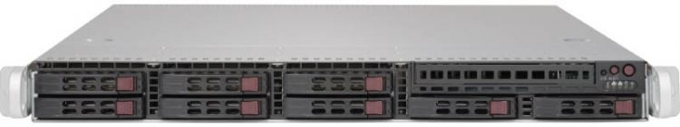 Серверная платформа SUPERMICRO 1U SATA SYS-1029P-WT, черный 