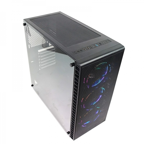 Корпус Powercase Attica Mesh S3 ARGB TG, черный, E-ATX (CAMSB-A3)
