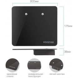 Кронштейн-подставка для DVD и AV систем Kromax MICRO-MONO, черный 
