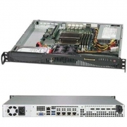 Supermicro SuperServer 1U 5019C-M4L Xeon E-21**/ no memory(4)/ 6xSATA/ on board RAID 0/1/5/10/ no HDD 2x3,5 or 3x2,5/ 1xFH/ 4xGb/ 350W