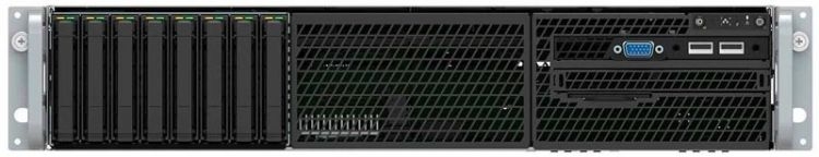 Серверная платформа INTEL WOLF PASS 2U R2208WFTZSR 986049, черный 