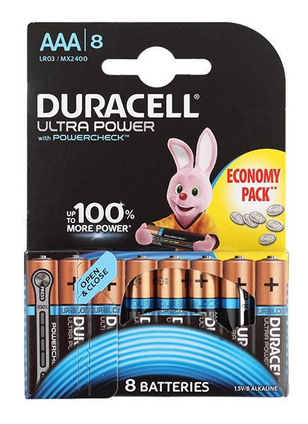 Батарея Duracell Ultra Power LR03-8BL AAA (8шт)