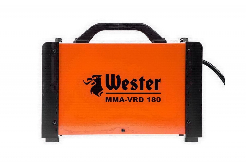 Аппарат сварочный инверторный Wester MMA-VRD 180/оранжевый ( 284337)