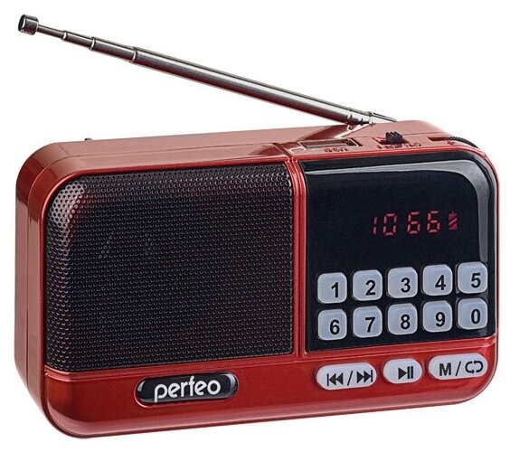 Радиоприемник Perfeo Aspen/красный (PF_B4058)
