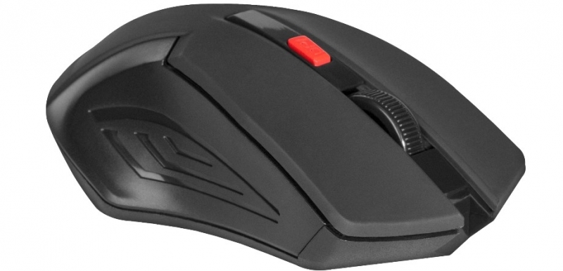 Мышь Defender Accura MM-275, черный/красный