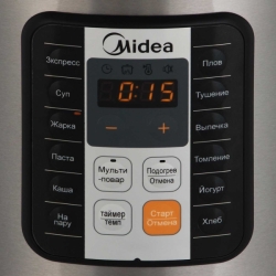 Мультиварка Midea MPC-6032 860Вт/12 программ/черный, серебристый