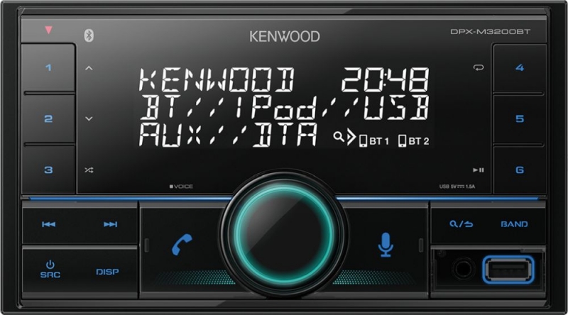 Автомагнитола Kenwood DPX-M3200BT 2DIN 4x50Вт