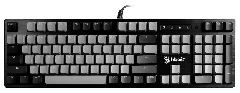Клавиатура A4Tech Bloody B828N механическая, серый/черный 