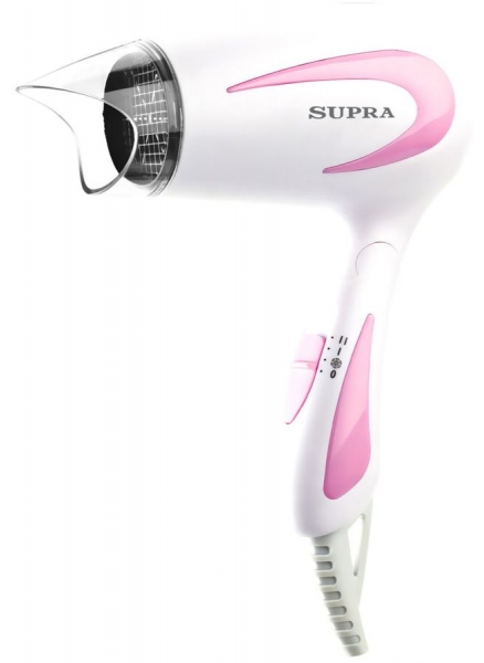 Фен Supra PHS-1406S, белый/розовый