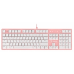 Клавиатура механическая A4Tech Bloody B800 Dual Color, розовый/белый 