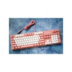 Клавиатура механическая A4Tech Bloody B800 Dual Color, розовый/белый 