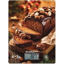 Весы кухонные электронные Scarlett SC-KS57P70, рисунок кекс